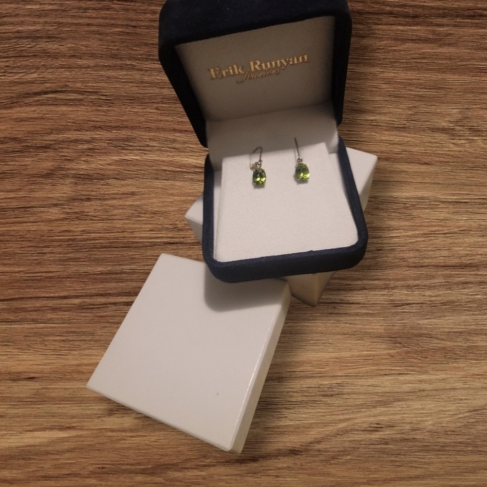 Peridot Drop Earrings